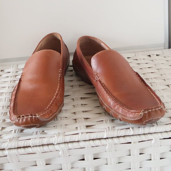 ALDO Men’s Light Brown Leather Driving Loafers Slip-On Casual Shoes Moccasins 12 main image 10